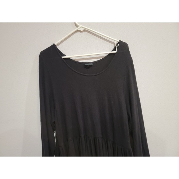 Torrid Size 2 2X Black Midi Lightweight Sweater Dress Long Sleeve Fit & Flare - Picture 2 of 7